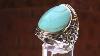Vtg Chinese Export Sterling Silver Filigree Carved Turquoise 2 Wide Bracelet.